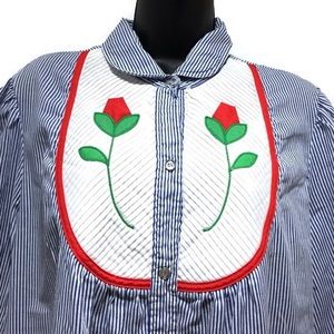 Vintage House Coat Duster Loungewear Robe Dress Fits up to Size 3X